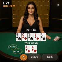 Betista - Live Casino Hold'em - Interactive Gameplay